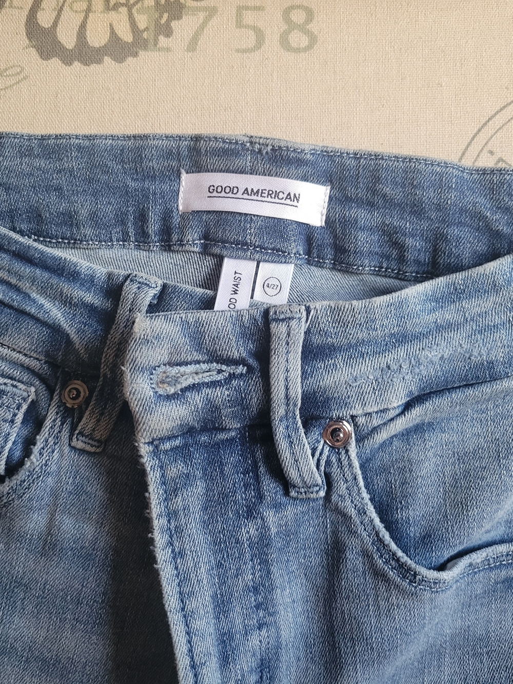 Good American Good Waist Light Blue High-Rise Women’s Jeans